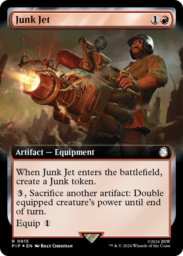 Junk Jet (Extended Art) (Surge Foil) (915) [PIP] - MTG Single