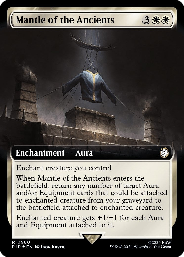 Mantle of the Ancients (Extended Art) (Surge Foil) (980) [PIP] - MTG Single
