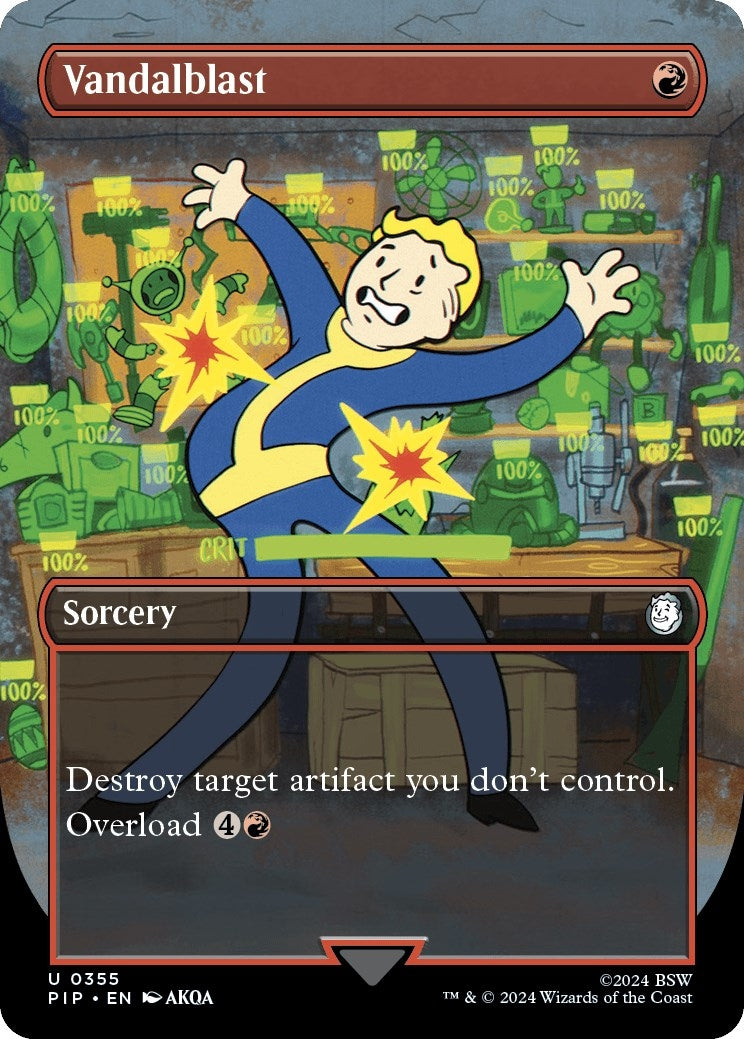 Vandalblast (Borderless) (355) [PIP] - MTG Single