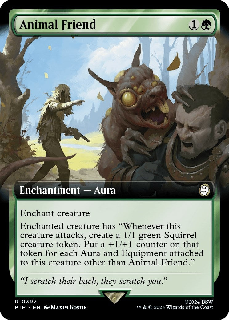 Animal Friend (Extended Art) (397) [PIP] - MTG Single