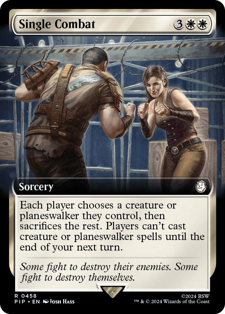 Single Combat (Extended Art) (458) [PIP] - MTG Single