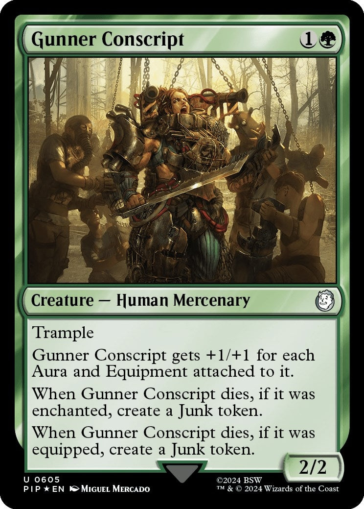 Gunner Conscript (Surge Foil) (605) [PIP] - MTG Single
