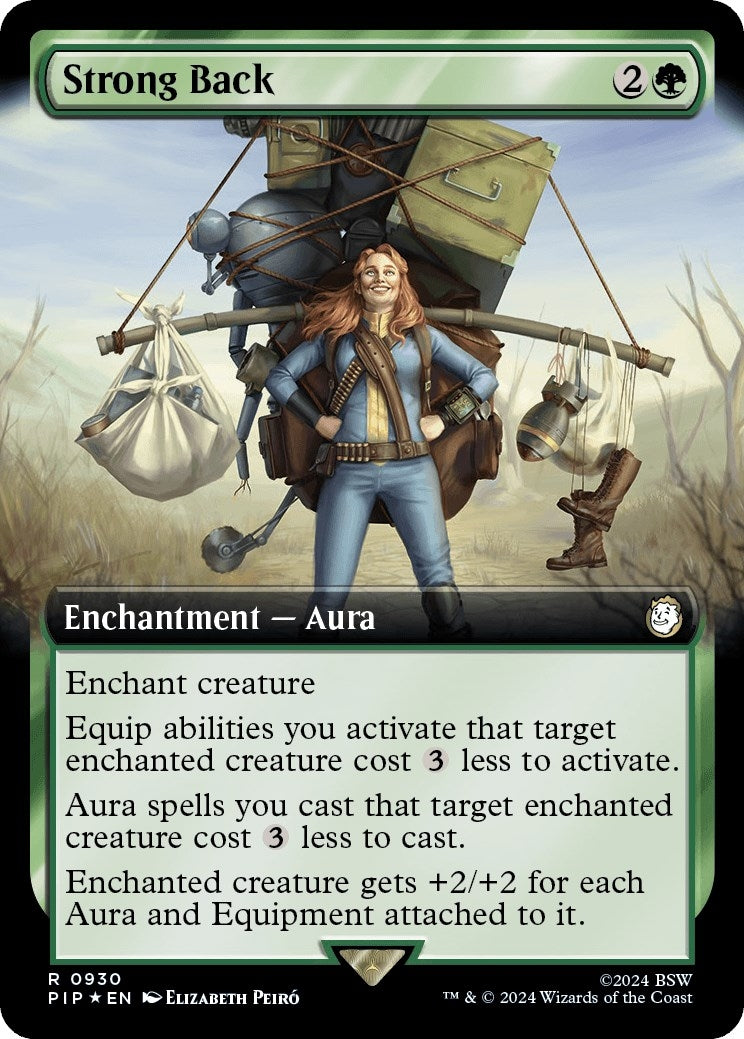 Strong Back (Extended Art) (Surge Foil) (930) [PIP] - MTG Single