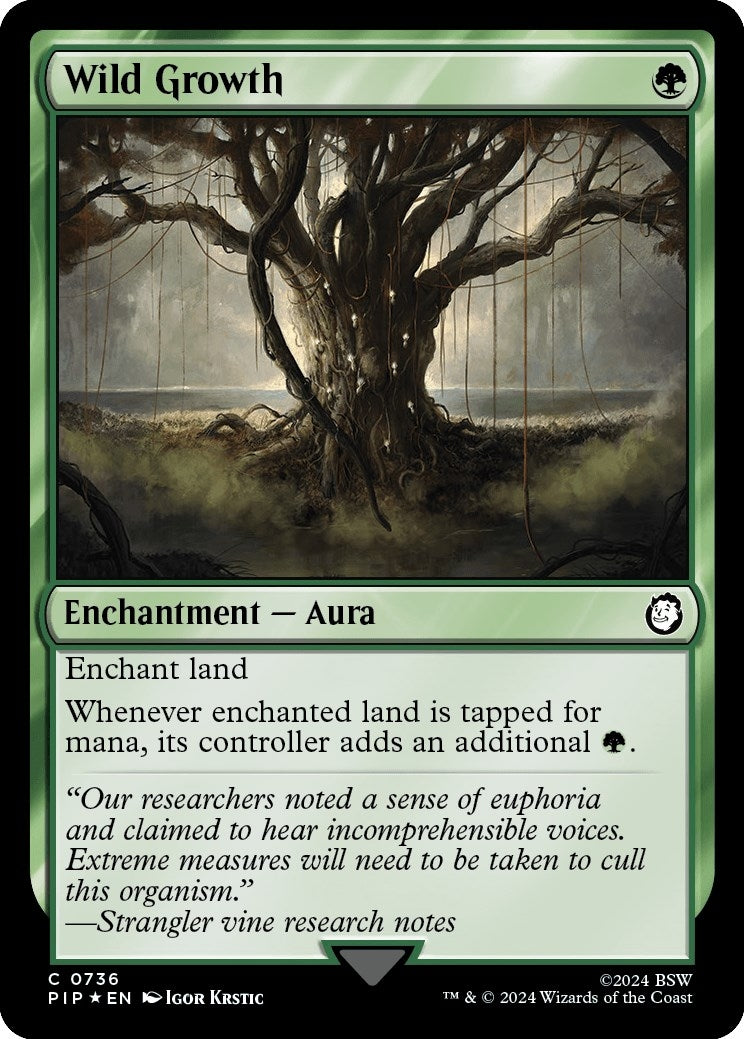 Wild Growth (Surge Foil) (736) [PIP] - MTG Single