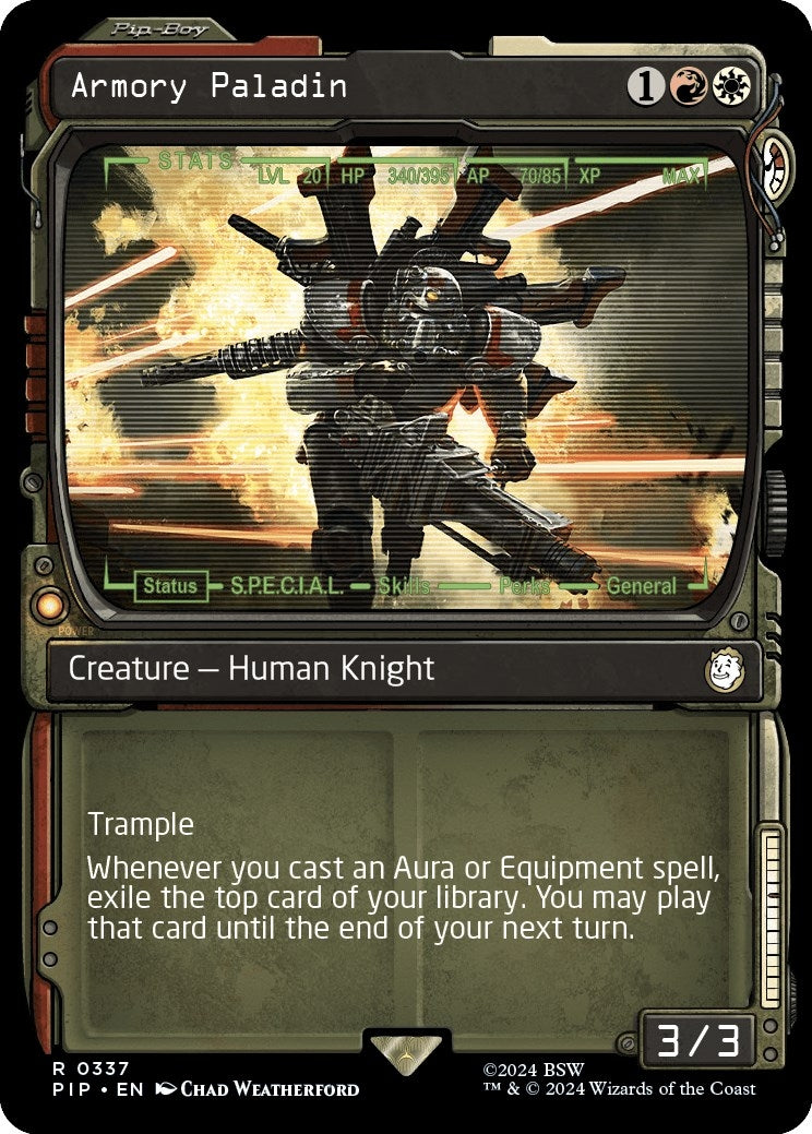 Armory Paladin (Showcase) (337) [PIP] - MTG Single