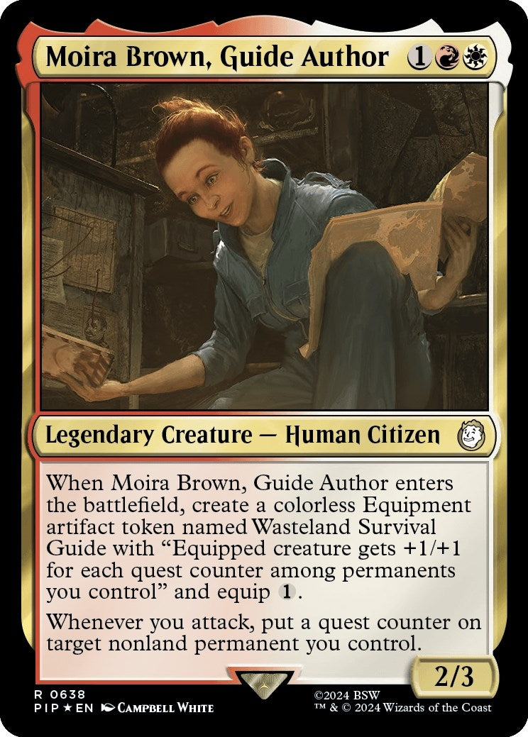 Moira Brown Guide Author (Surge Foil) (638) [PIP] - MTG Single