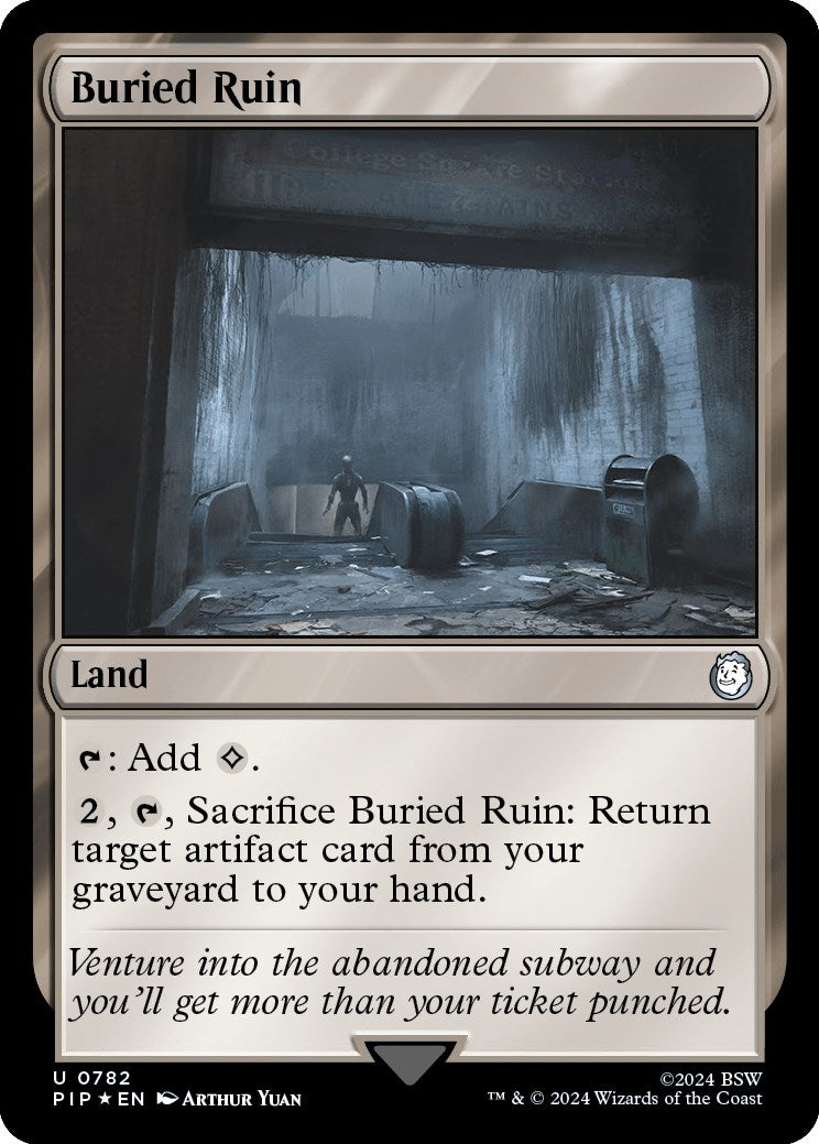 Buried Ruin (Surge Foil) (782) [PIP] - MTG Single