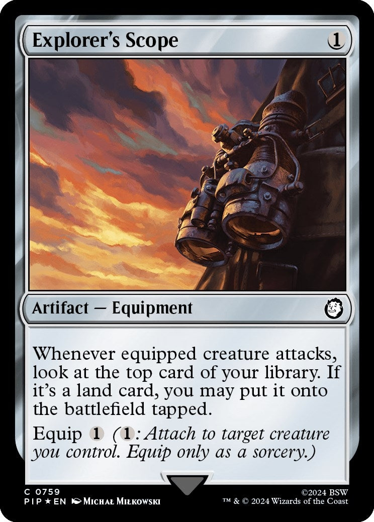 Explorer’s Scope (Surge Foil) (759) [PIP] - MTG Single