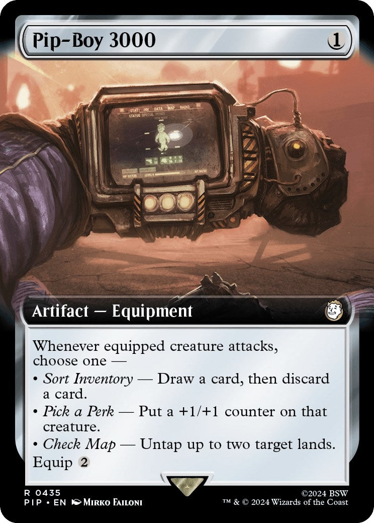 Pip-Boy 3000 (Extended Art) (435) [PIP] - MTG Single