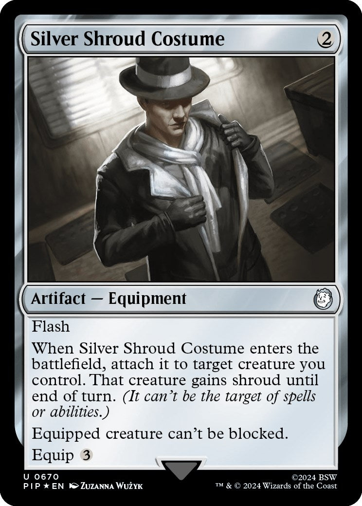 Silver Shroud Costume (Surge Foil) (670) [PIP] - MTG Single