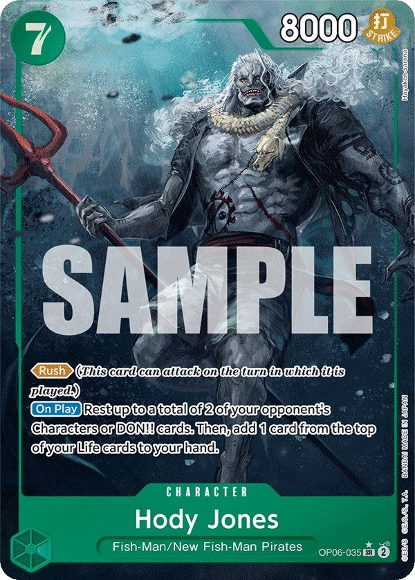 Hody Jones (035) (Alternate Art) (6035) (OP06) - One Piece Card Game Single