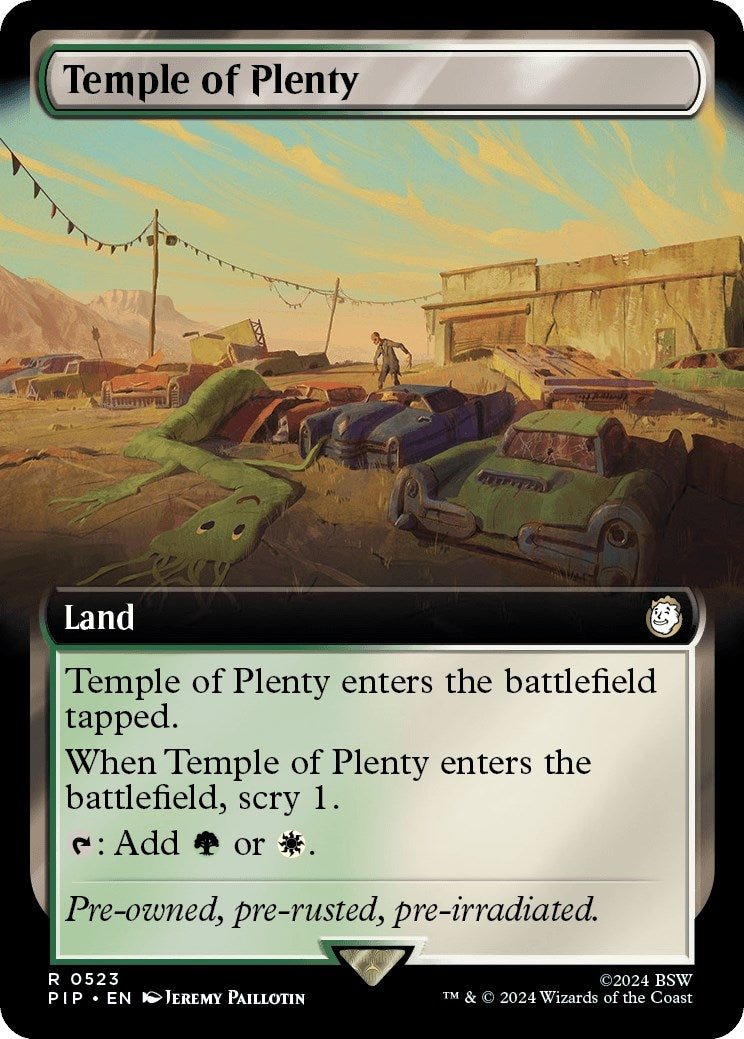 Temple of Plenty (Extended Art) (523) [PIP] - MTG Single