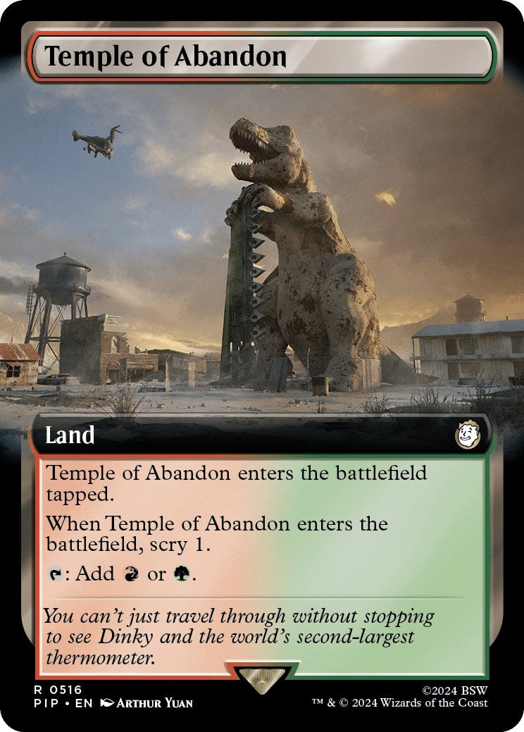 Temple of Abandon (Extended Art) (516) [PIP] - MTG Single
