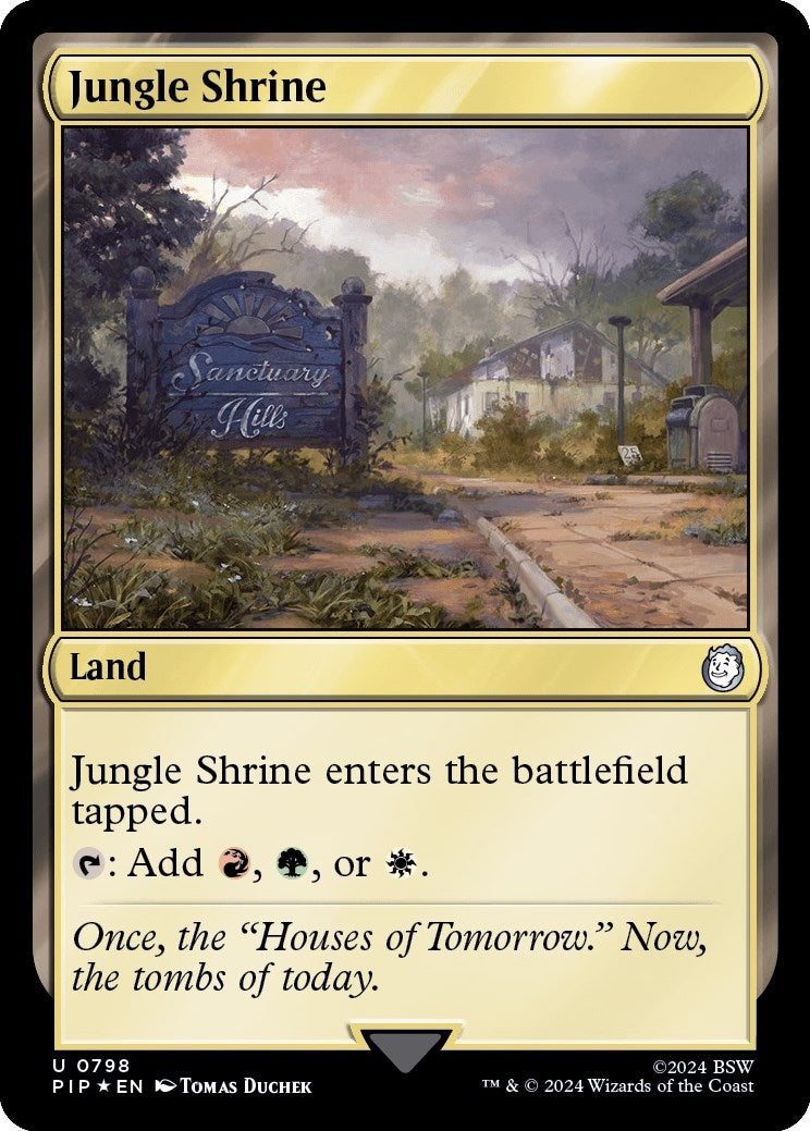 Jungle Shrine (Surge Foil) (798) [PIP] - MTG Single