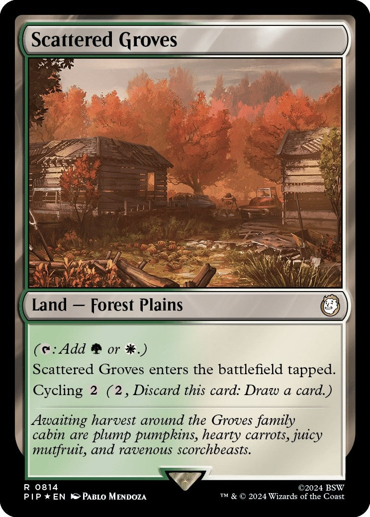 Scattered Groves (Surge Foil) (814) [PIP] - MTG Single