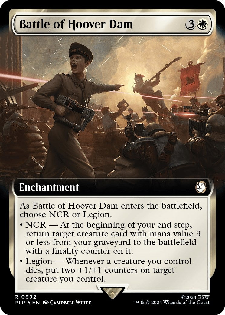 Battle of Hoover Dam (Extended Art) (Surge Foil) (892) [PIP] - MTG Single