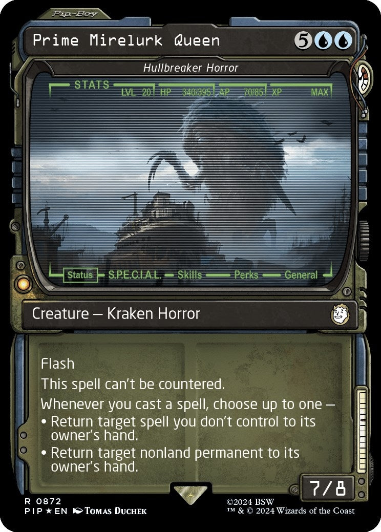 Prime Mirelurk Queen - Hullbreaker Horror (Showcase) (Surge Foil) (872) [PIP] - MTG Single