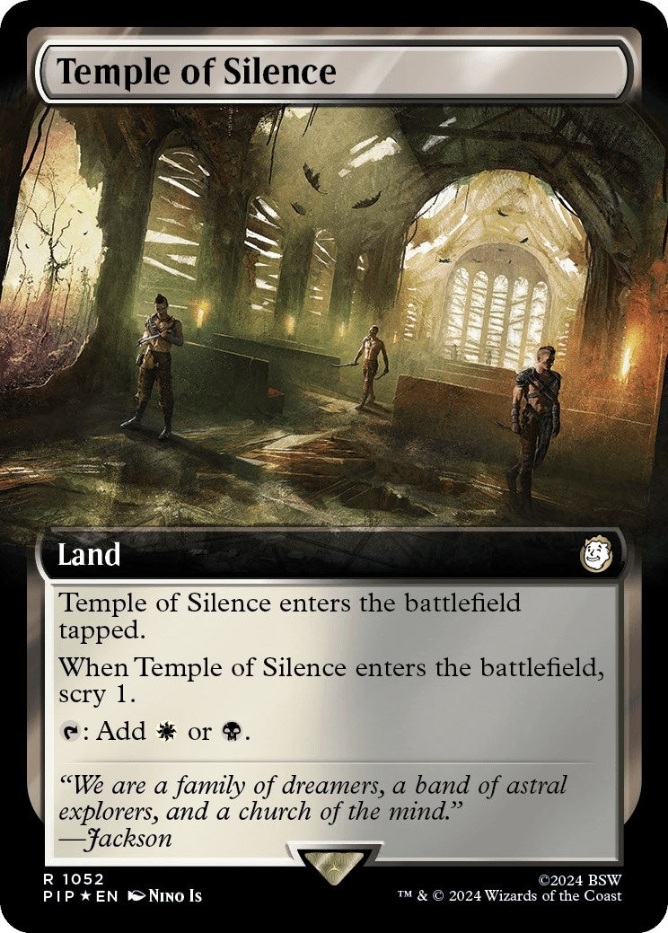 Temple of Silence (Extended Art) (Surge Foil) (1052) [PIP] - MTG Single
