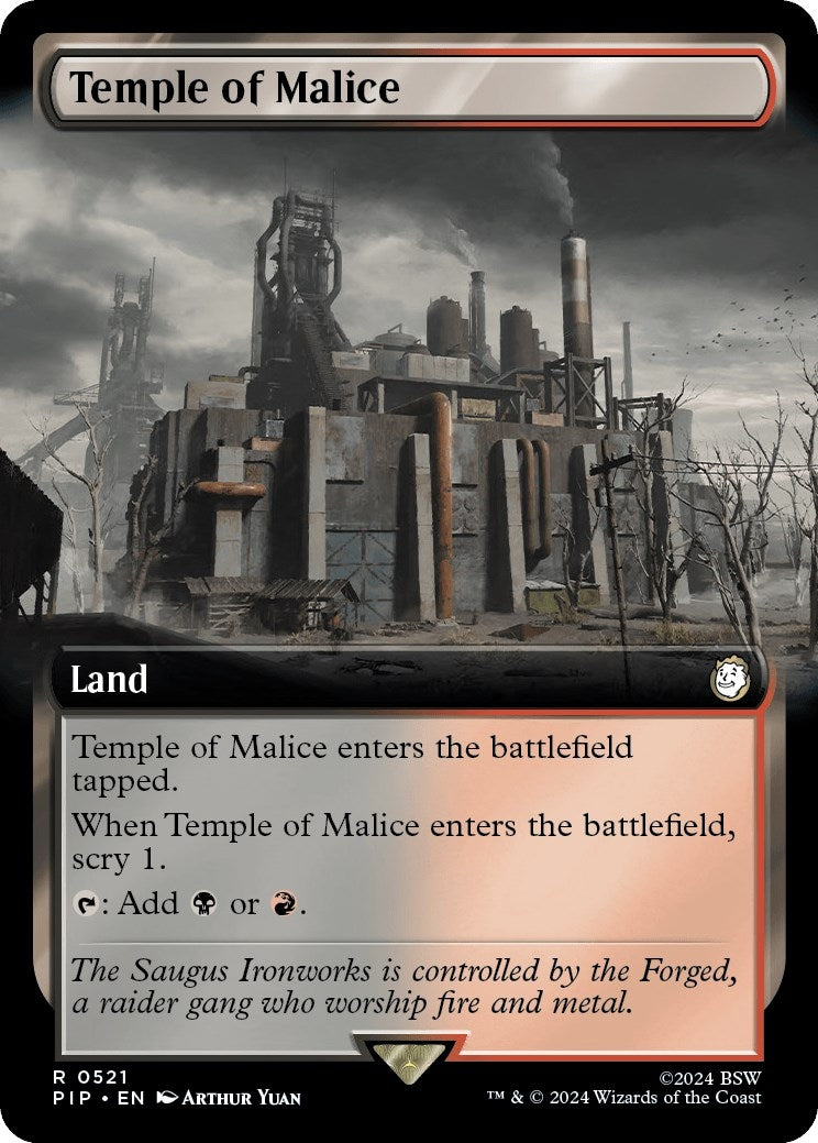 Temple of Malice (Extended Art) (521) [PIP] - MTG Single