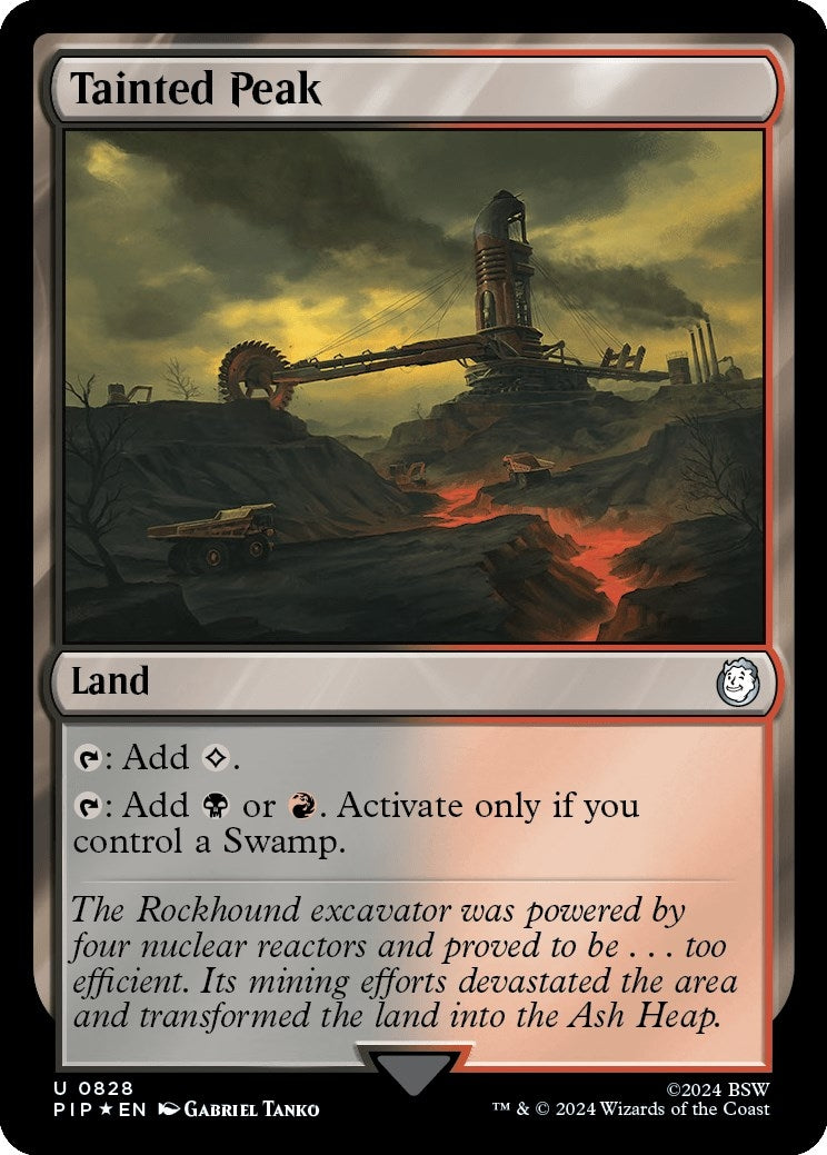 Tainted Peak (Surge Foil) (828) [PIP] - MTG Single
