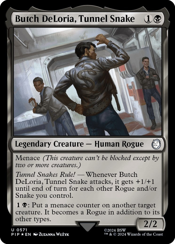 Butch DeLoria Tunnel Snake (Surge Foil) (571) [PIP] - MTG Single