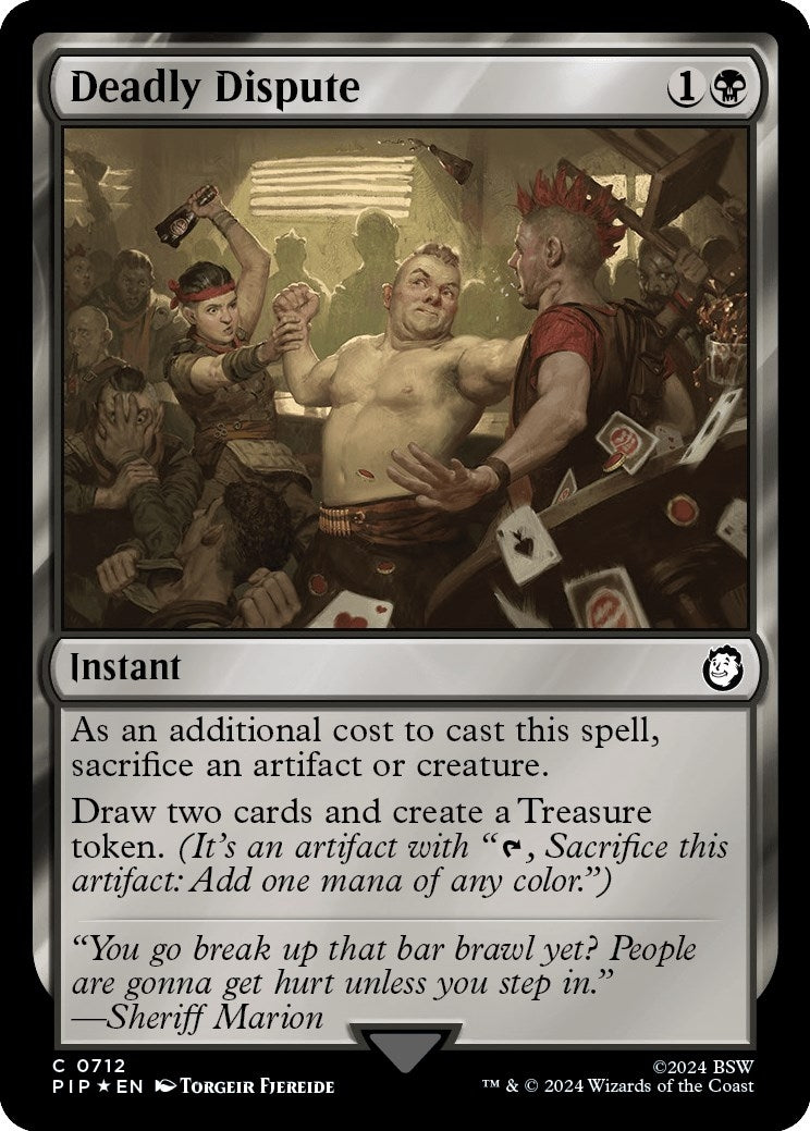 Deadly Dispute (Surge Foil) (712) [PIP] - MTG Single
