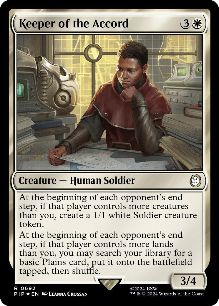 Keeper of the Accord (Surge Foil) (692) [PIP] - MTG Single