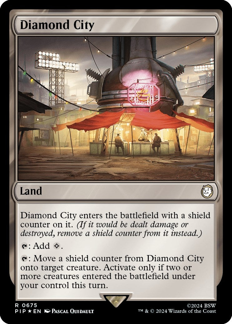 Diamond City (Surge Foil) (675) [PIP] - MTG Single