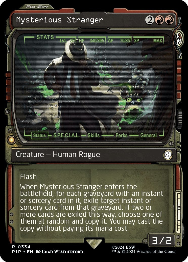Mysterious Stranger (Showcase) (334) [PIP] - MTG Single