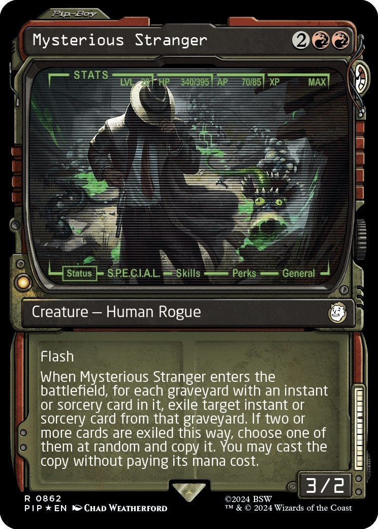 Mysterious Stranger (Showcase) (Surge Foil) (862) [PIP] - MTG Single