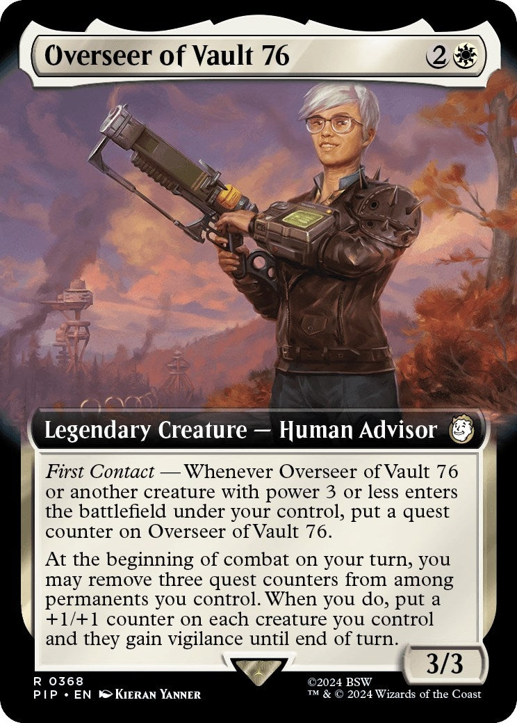 Overseer of Vault 76 (Extended Art) (368) [PIP] - MTG Single