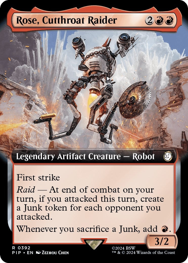 Rose Cutthroat Raider (Extended Art) (392) [PIP] - MTG Single