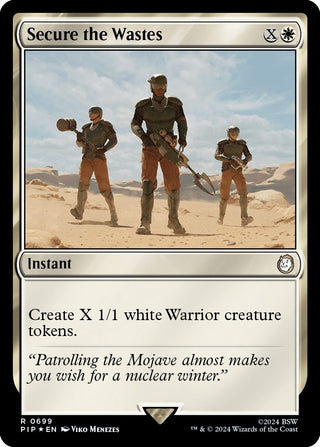 Secure the Wastes (Surge Foil) (699) [PIP] - MTG Single