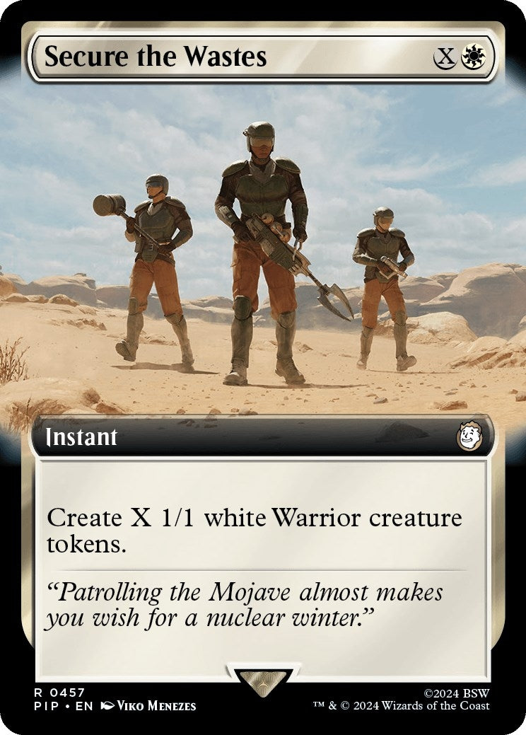 Secure the Wastes (Extended Art) (457) [PIP] - MTG Single