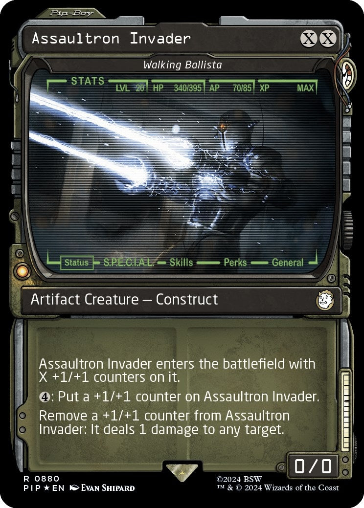 Assaultron Invader - Walking Ballista (Showcase) (Surge Foil) (880) [PIP] - MTG Single