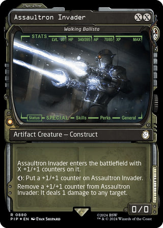 Assaultron Invader - Walking Ballista (Showcase) (Surge Foil) (880) [PIP] - MTG Single