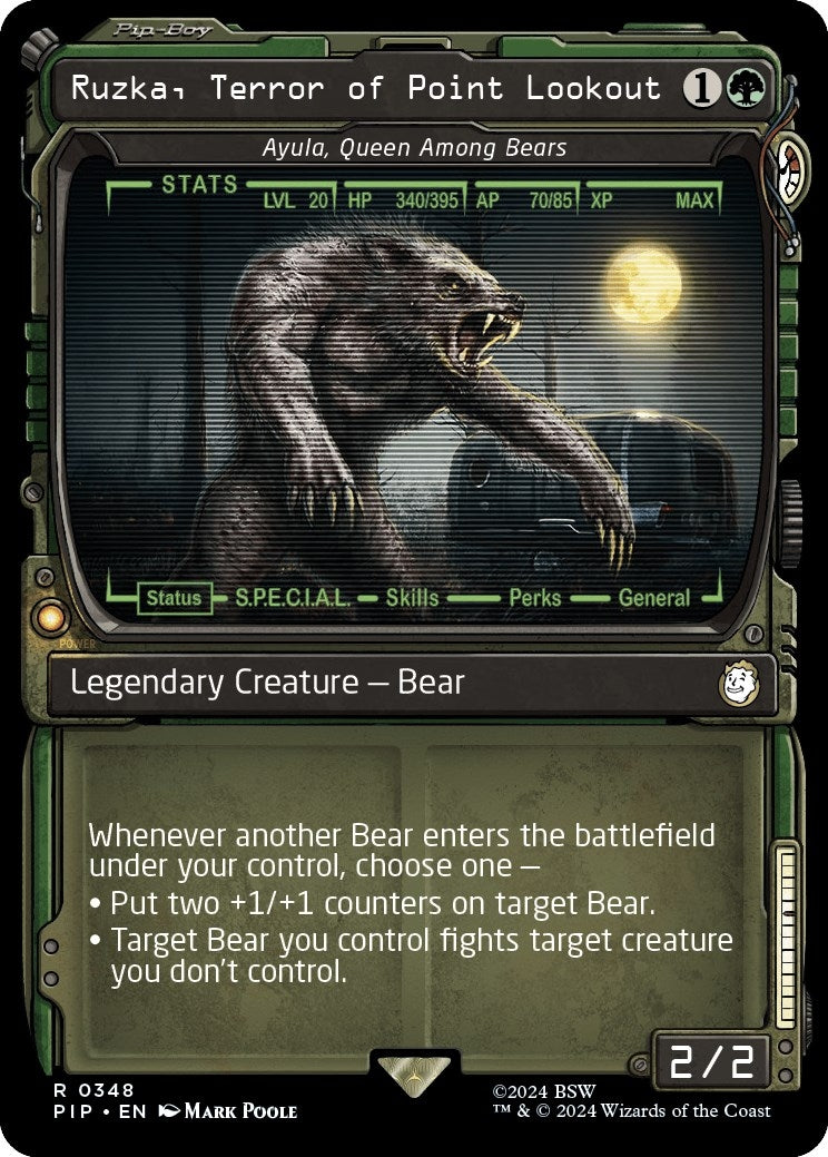 Ruzka Terror of Point Lookout - Ayula Queen Among Bears (Showcase) (348) [PIP] - MTG Single