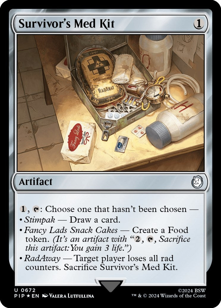 Survivor’s Med Kit (Surge Foil) (672) [PIP] - MTG Single