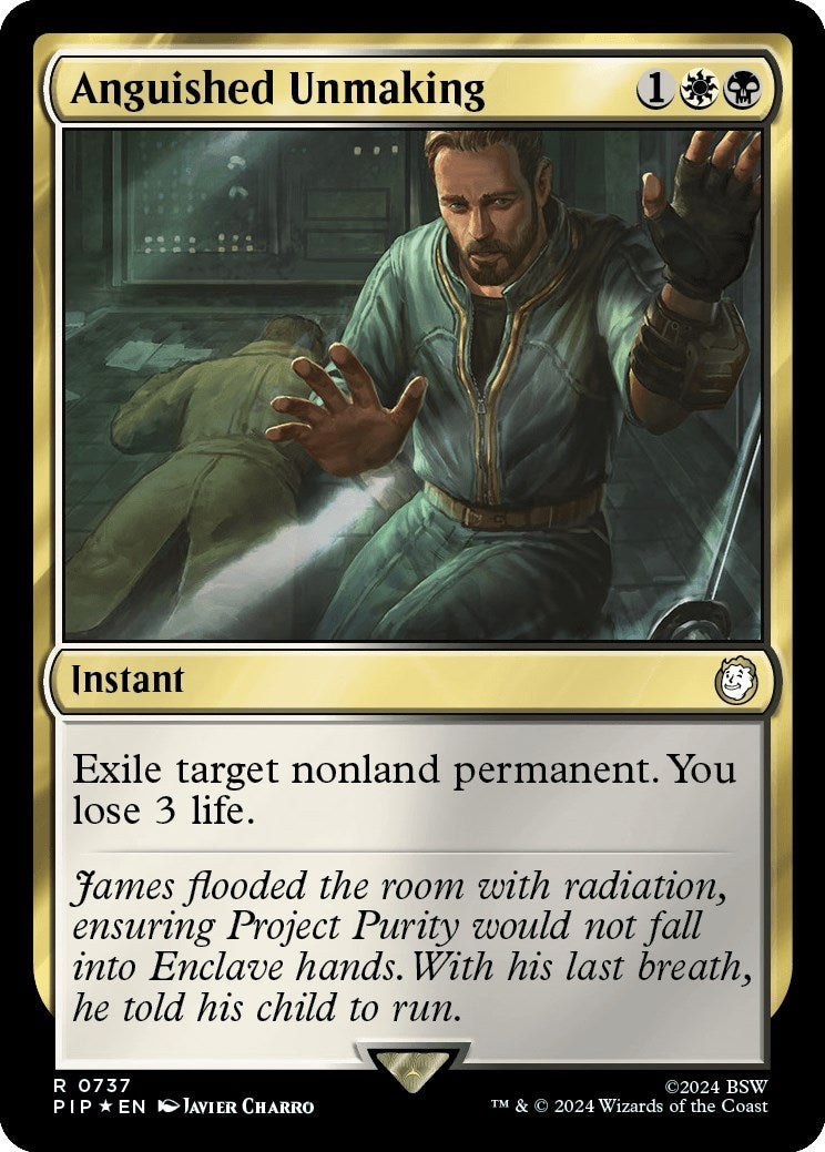 Anguished Unmaking (Surge Foil) (737) [PIP] - MTG Single