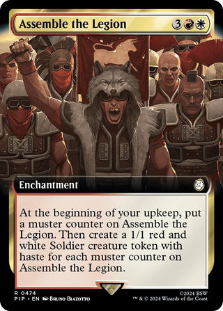 Assemble the Legion (Extended Art) (474) [PIP] - MTG Single