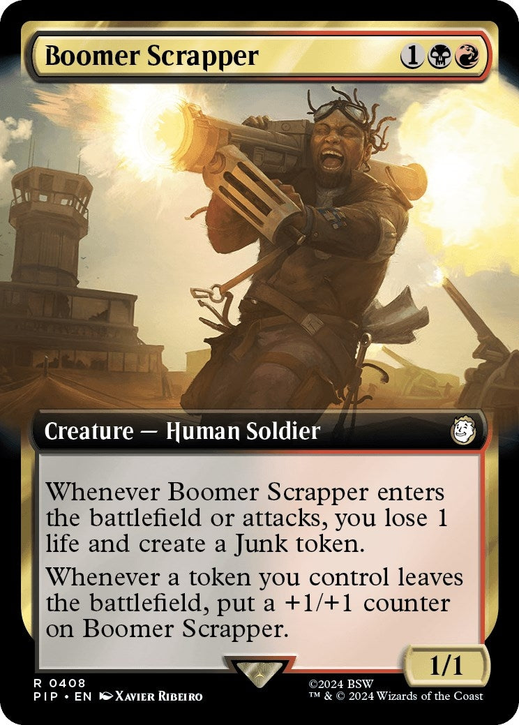 Boomer Scrapper (Extended Art) (408) [PIP] - MTG Single