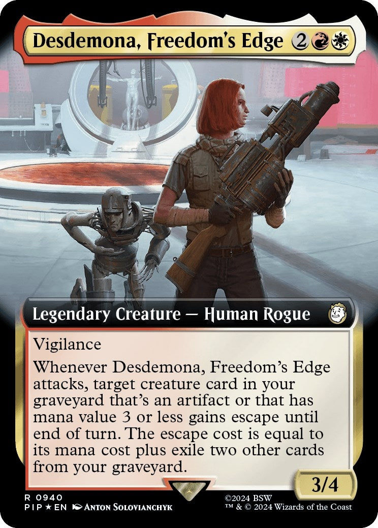 Desdemona Freedom’s Edge (Extended Art) (Surge Foil) (940) [PIP] - MTG Single