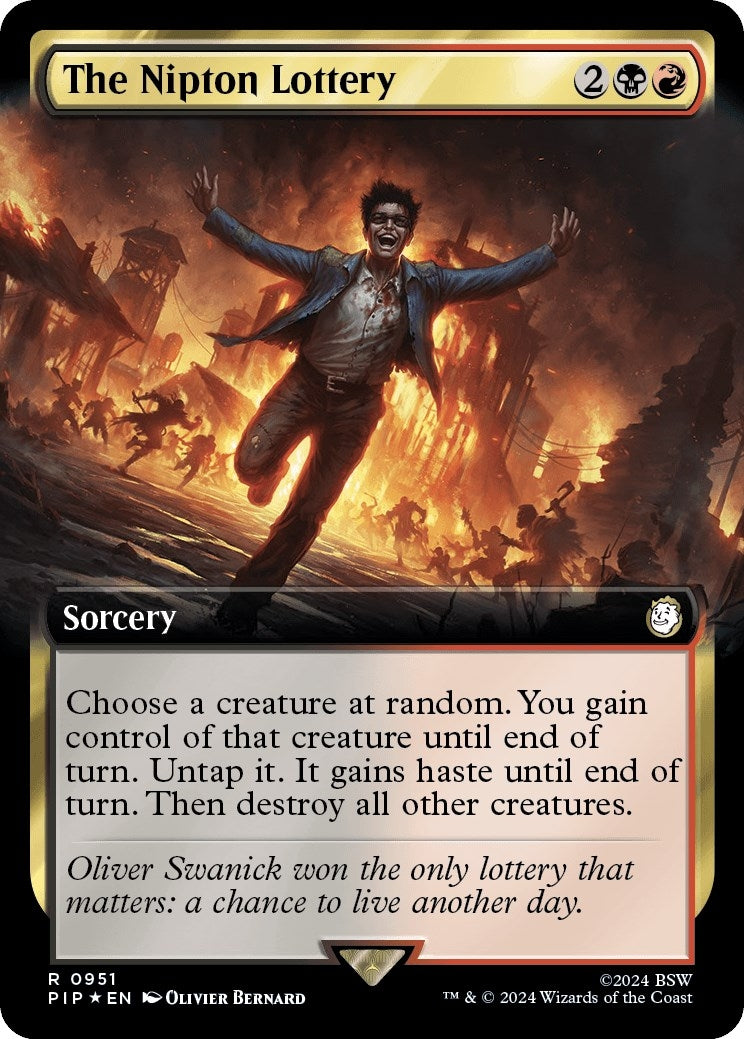The Nipton Lottery (Extended Art) (Surge Foil) (951) [PIP] - MTG Single
