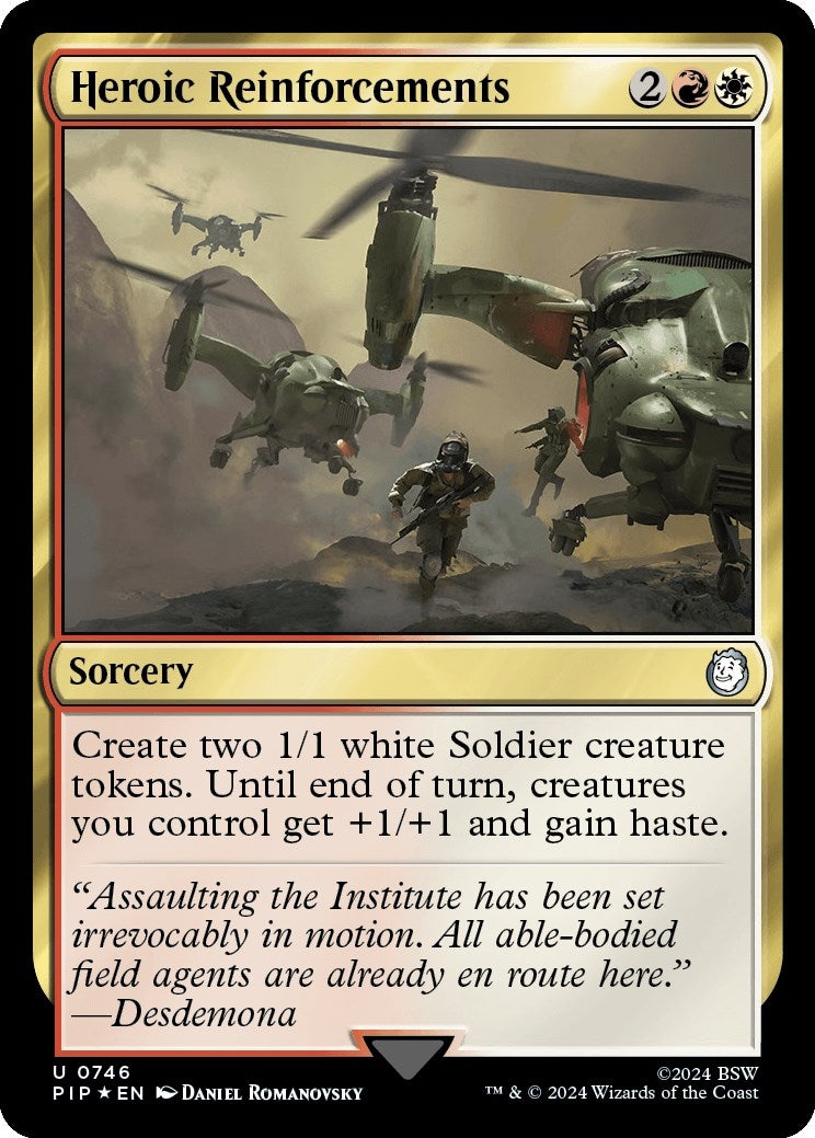 Heroic Reinforcements (Surge Foil) (746) [PIP] - MTG Single