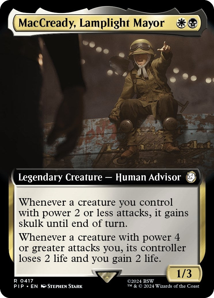 MacCready Lamplight Mayor (Extended Art) (417) [PIP] - MTG Single