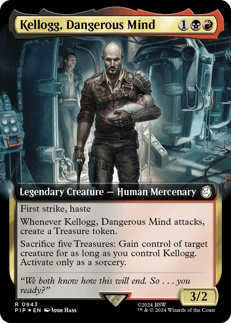 Kellogg Dangerous Mind (Extended Art) (Surge Foil) (943) [PIP] - MTG Single