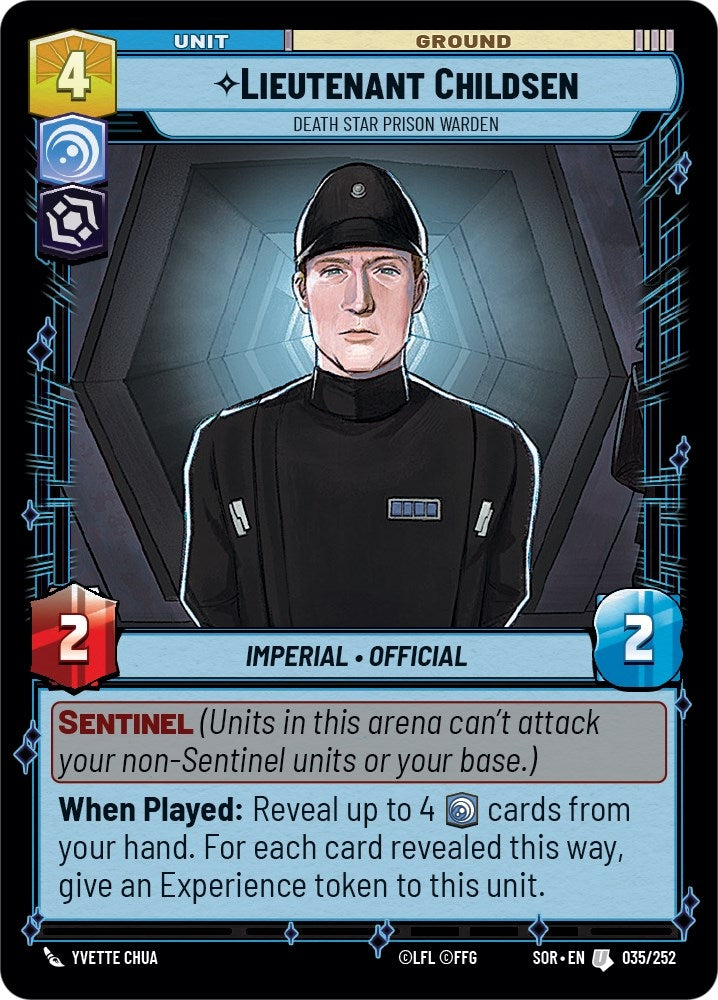 Lieutenant Childsen - Death Star Prison Warden (35) (SOR) - Star Wars: Unlimited Single