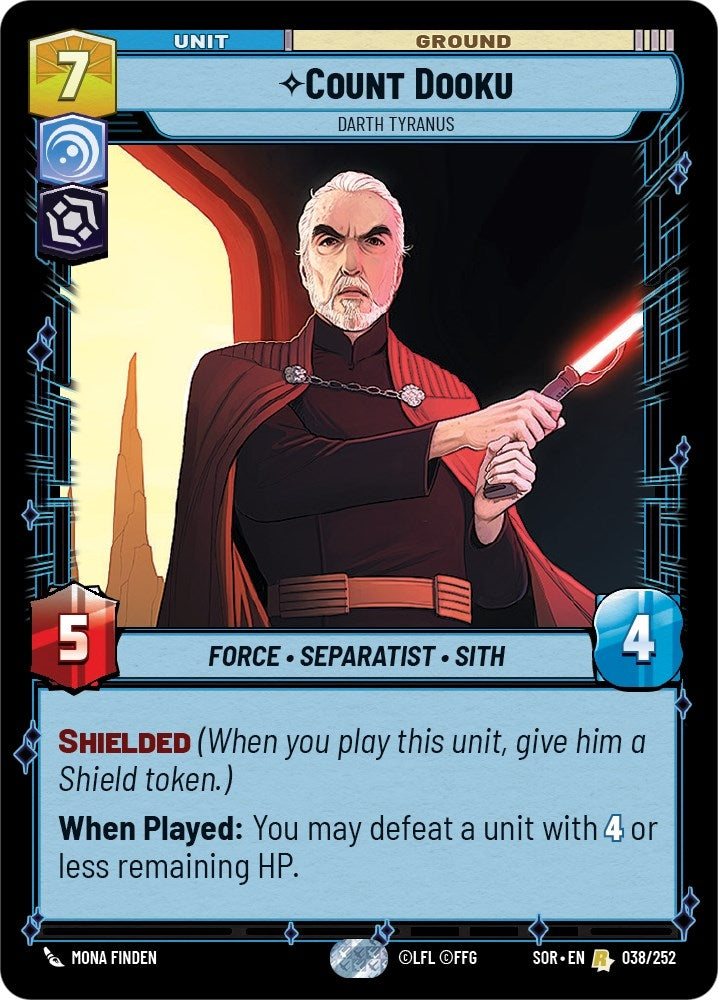Count Dooku - Darth Tyranus (38) (SOR) - Star Wars: Unlimited Single