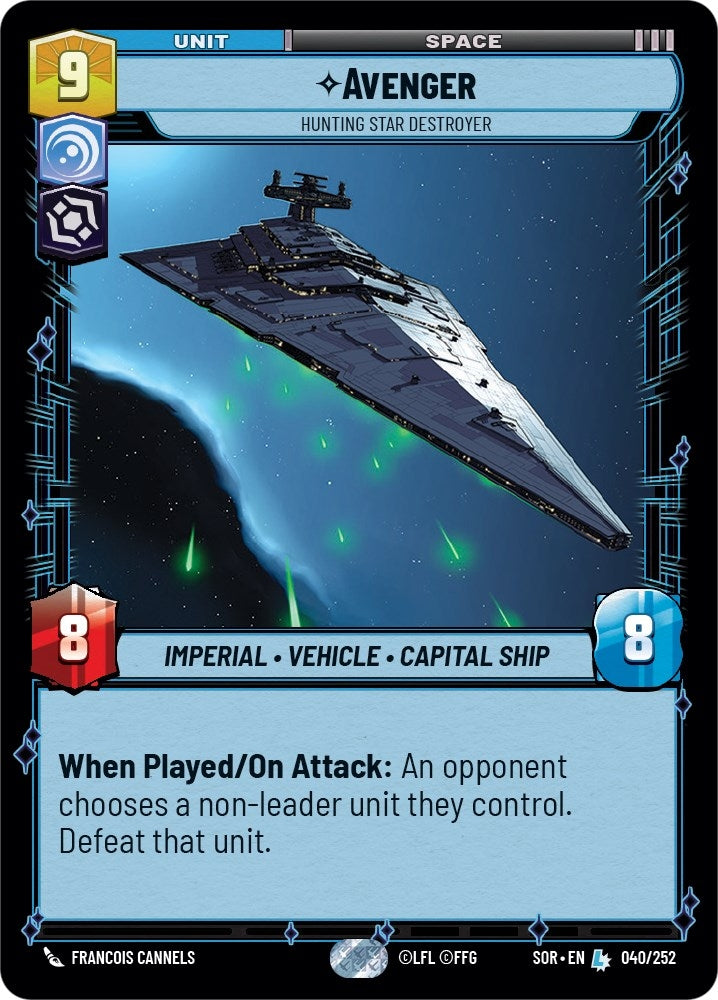 Avenger - Hunting Star Destroyer (40) (SOR) - Star Wars: Unlimited Single