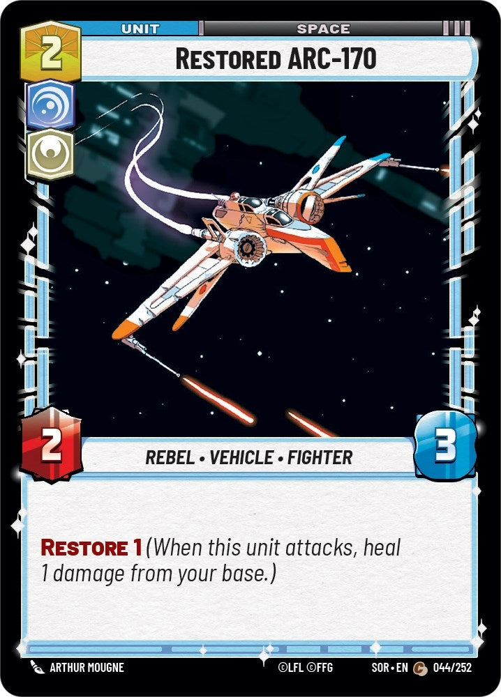 Restored ARC-170 (44) (SOR) - Star Wars: Unlimited Single